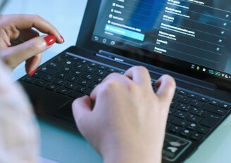 woman on laptop